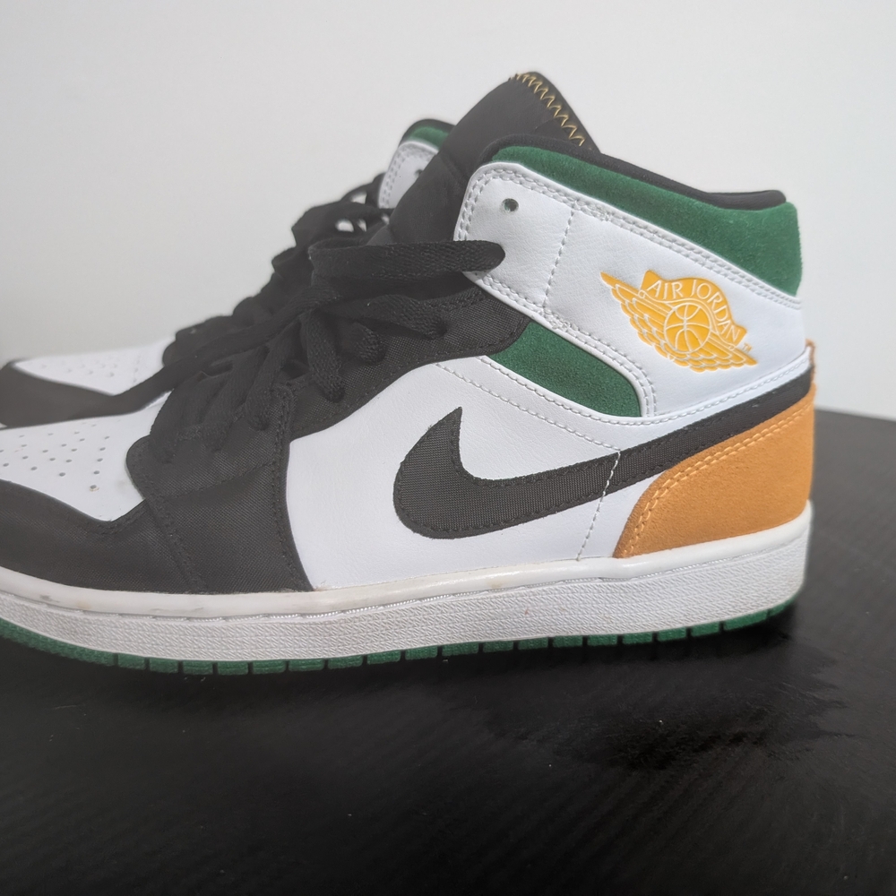 Nike Air Jordan Kids Shoes - Black, White, Green, Gold